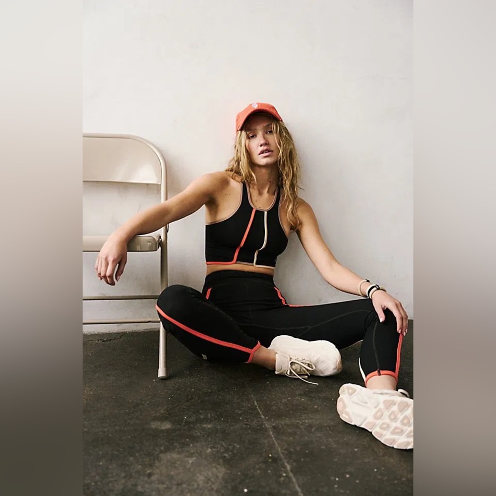 Free People Movement Andromeda | Black and Tan Workout Set